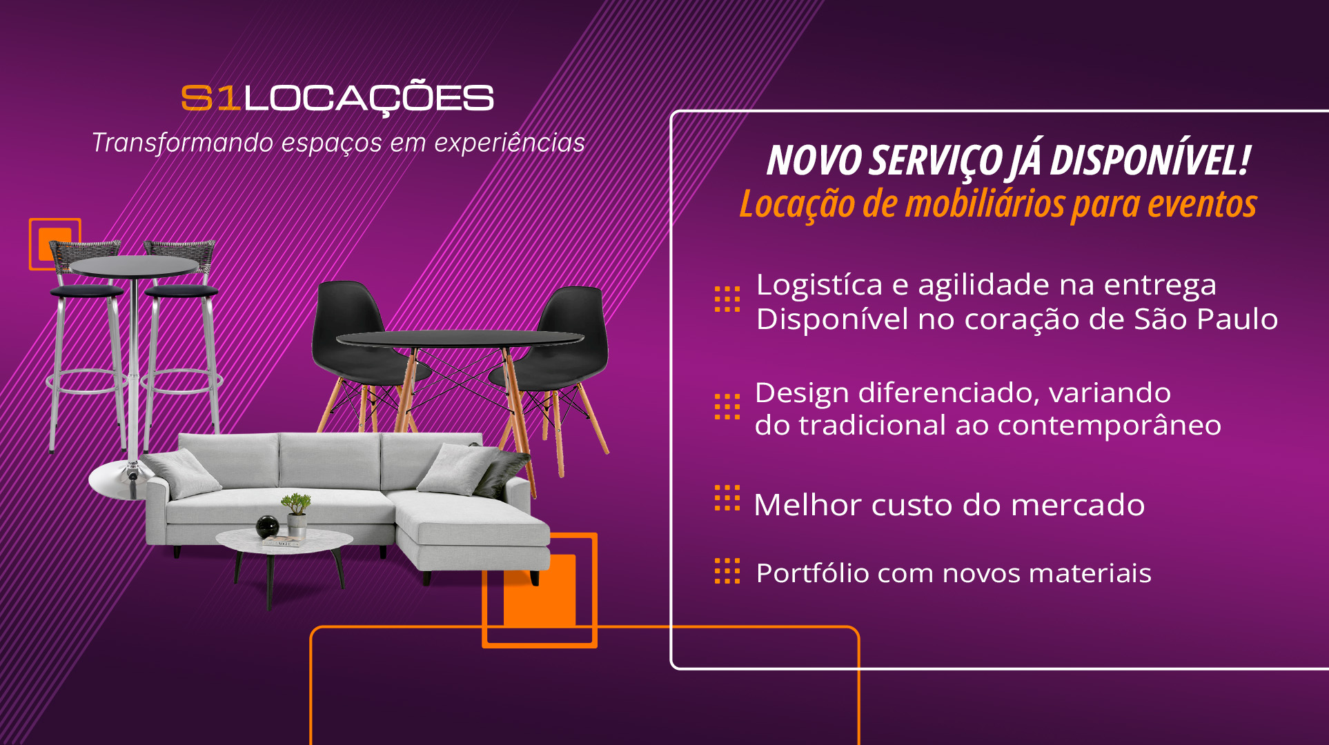 Banner de início carrossel site